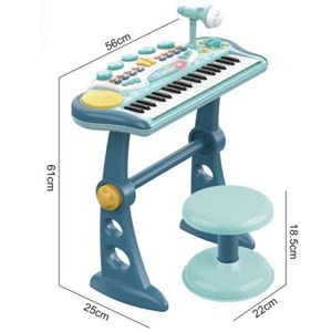 اسباب بازی پیانو الکترونیکی با صندلی و میکروفون Electronic Keyboard Musical_اسباب بازی موسیقی